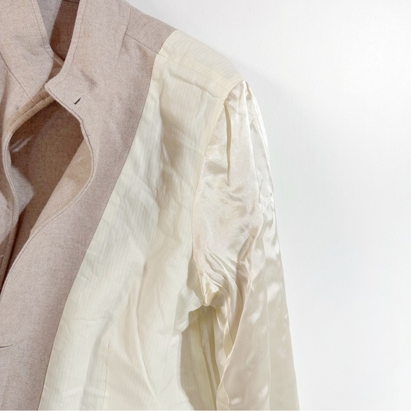 Cotelac Wool Blend Tan Boxy Short Jacket With Mandarin Collar Size 2/US8 ($435) - Picture 13 of 13